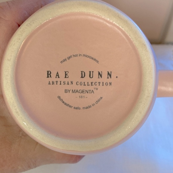 RAE DUNN “Faith Before Fear” Coffee Tea Mug Blush Color Artisan Collection ☕️ - Picture 7 of 7